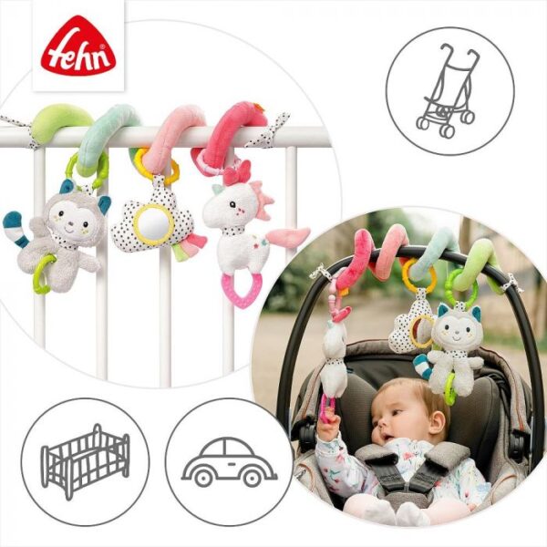 Activity Spiral Toy - Aiko the Unicorn & Yuki the Cat