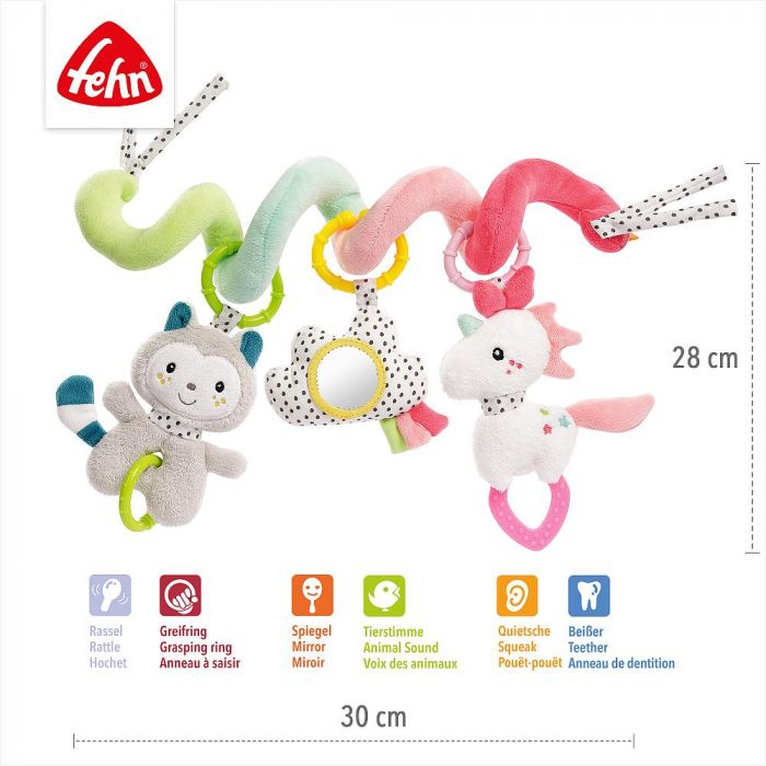 Activity Spiral Toy - Aiko the Unicorn & Yuki the Cat - Image 3