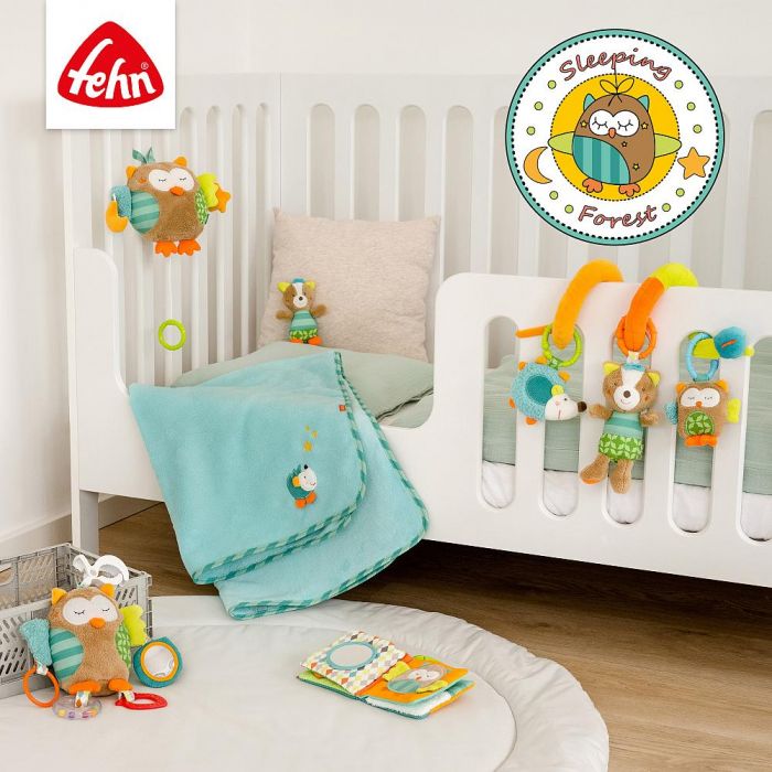3-D Comfy Play Activity Nest: Ultimate Baby and Toddler Entertainment with 5 Removable Toys -Sleeping Forest - Image 4