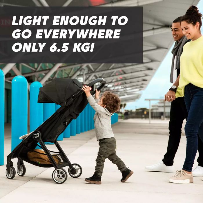 Baby Jogger City Tour 2 Travel Stroller, Ultra-Lightweight, Foldable & Compact Pushchair Buggy - Pitch Black - Image 2