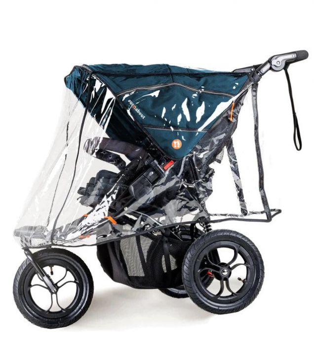 Out'n'About Nipper Double V5 Pushchair Lightweight, all-terrain buggy for two, suitable from birth to 4 years - Highland Blue - Image 4