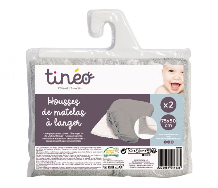 Set of 2 Terry Towelling Super Soft Change Mat Covers - Image 2