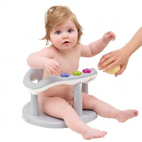Thermobaby Aquababy Baby Bath Seat Ring with Toys - Green - Image 6
