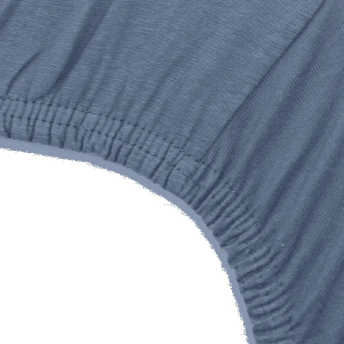 Little Band 2-Pack Baby Cotbed Fitted Sheets – 140 x 70 cm – Beige & Storm Blue – 100% Cotton - Image 5