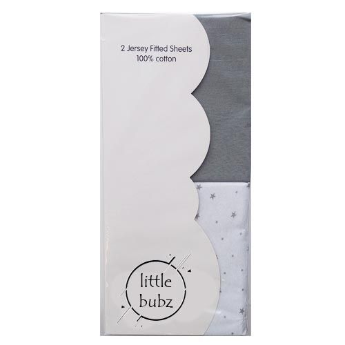 Little Bubz Moses Fitted Sheets 2 pack - Assorted Colours - Image 3