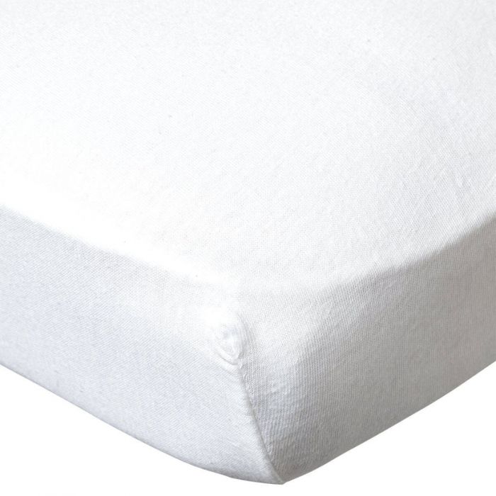 Babycalin 2-Pack Cot Fitted Sheets – 120x60 cm – 100% Cotton – White & Blue - Image 2