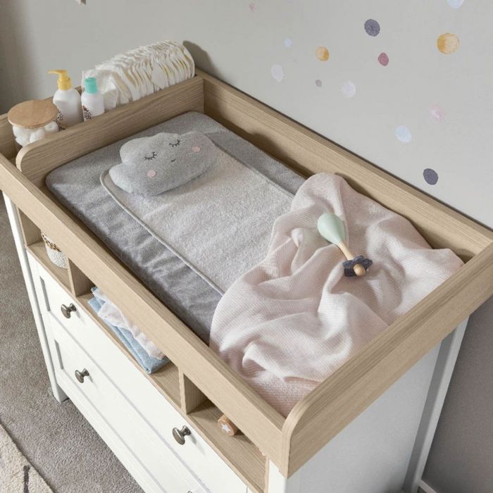 Mamas & Papas Harwell 2-Piece Cotbed Set with Dresser Changer – White - Image 4