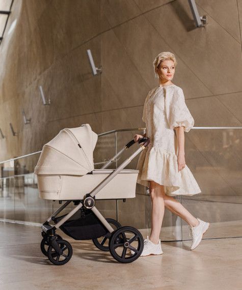 Venicci Tinum Upline 3in1 Travel System - Stone Beige - Image 8