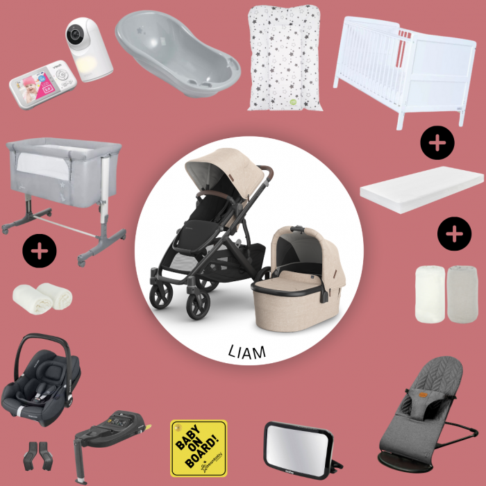 Uppababy Vista V3 Ultimate Newborn Bundle - Liam